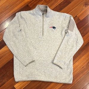 ⭐️ New England Patriots Antigua 1/4 Zip Pullover Sweater Size XL